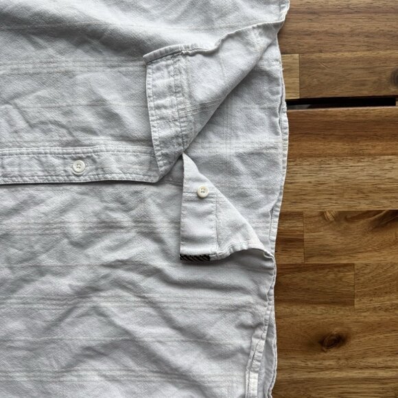 Billy Reid Shirt Mens Sz M Standard Short Sleeve Button Up Cotton Beach Resort - Picture 8 of 11
